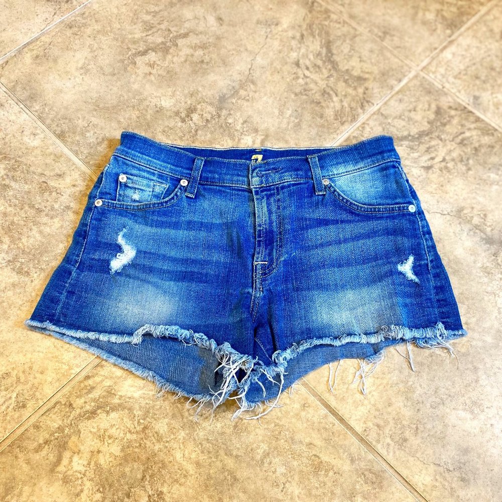 7 For All Mankind Size 26 Cutoff Jean Shorts